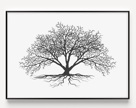 Minimalist Trees Wall Art Print