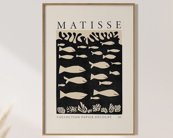 Matisse Aquarium-Inspired Exhibition Collages Art Print