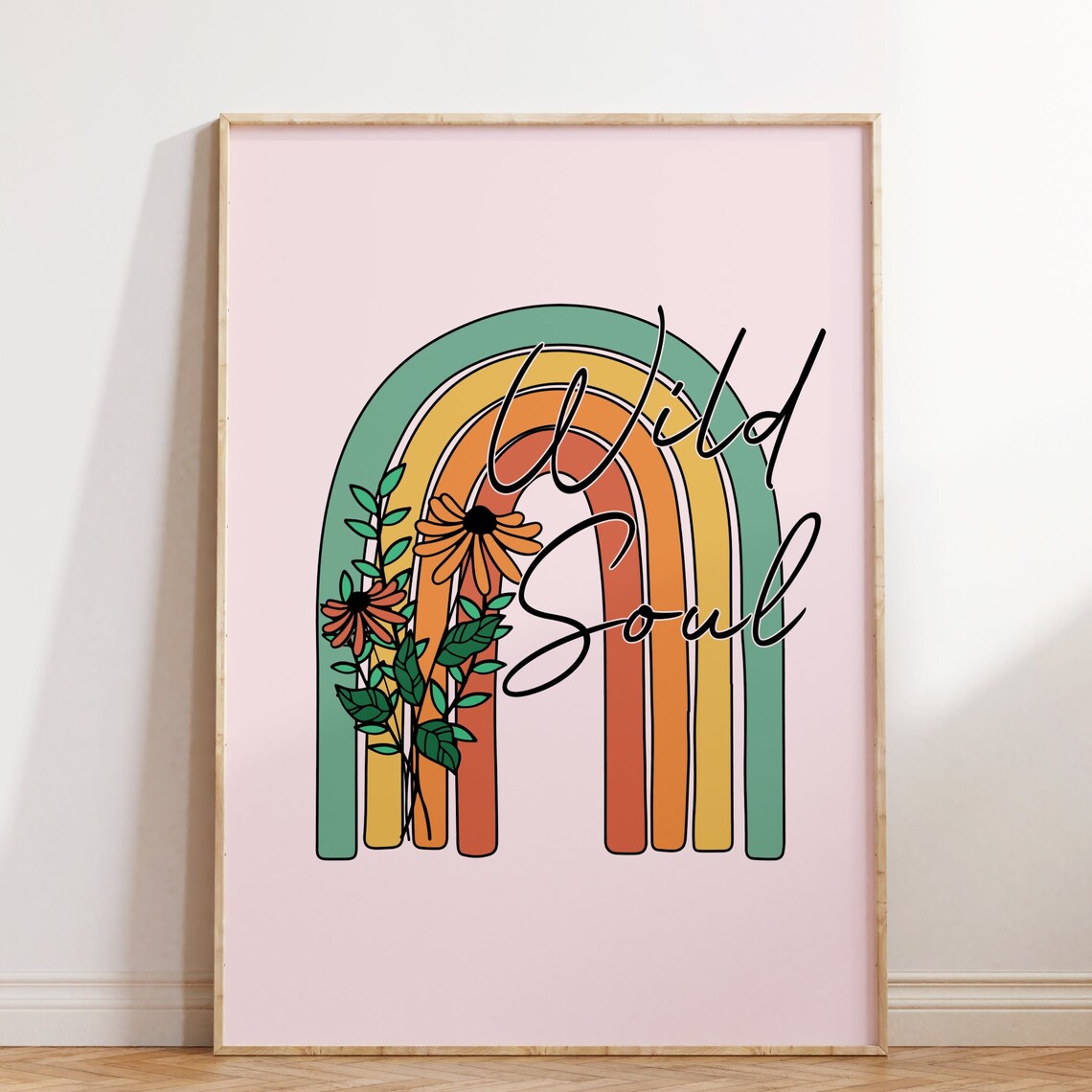 Wild Soul Retro Poster, Trendy Wall Decor