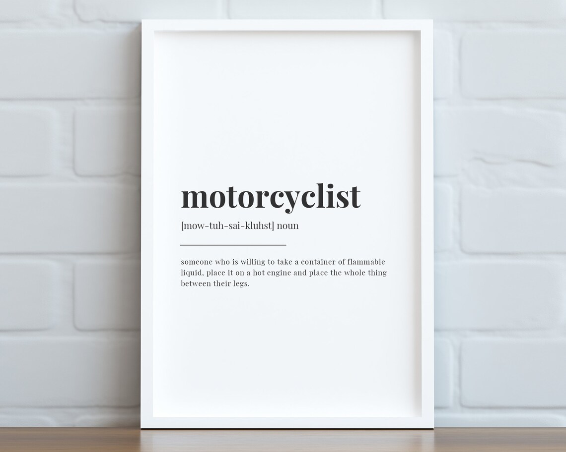 Motorcyclist Definition Meaning Gift For Motorcyclist - Image 2