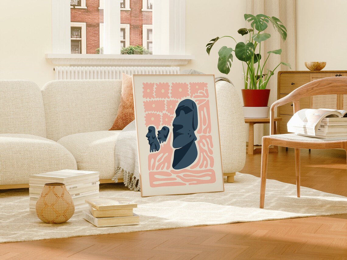 Ahu Tongariki Abstract Gallery Art Print - Image 4