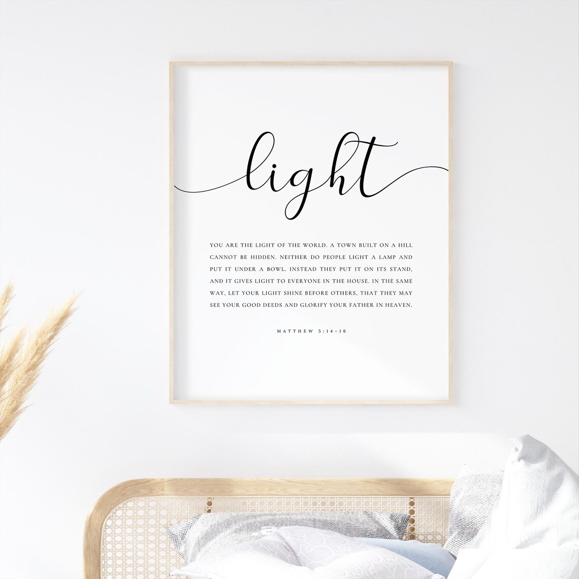 Matthew 5:14-16 Minimal Christian Scripture Art - Image 2