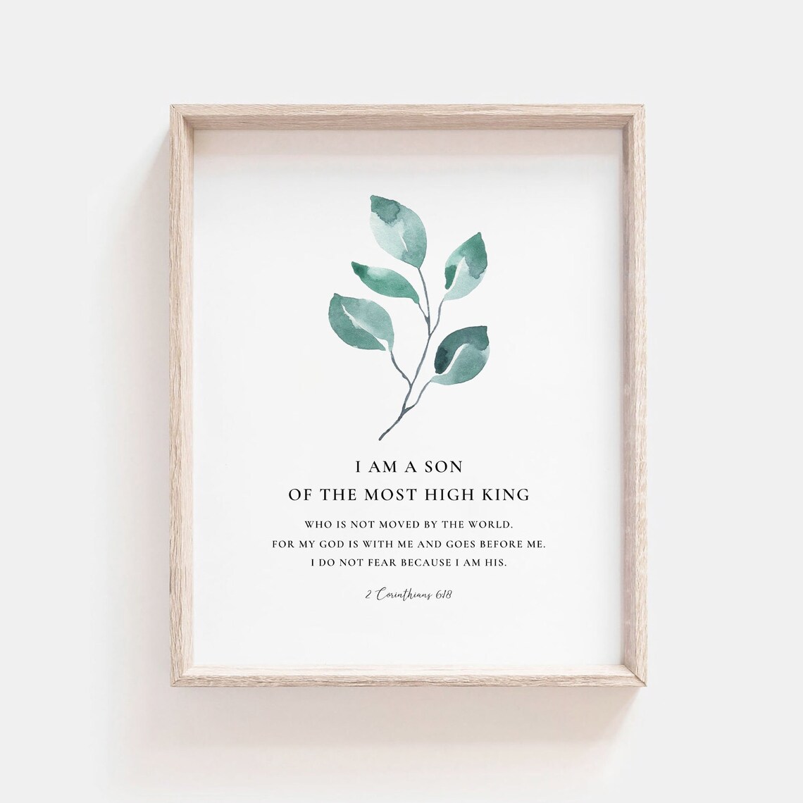 2 Corinthians 6:18 I Am A Son Of A King, Bible Verse - Image 2