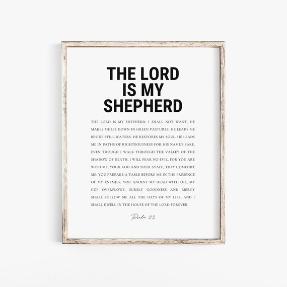 Psalm 23 - Scripture Wall Art