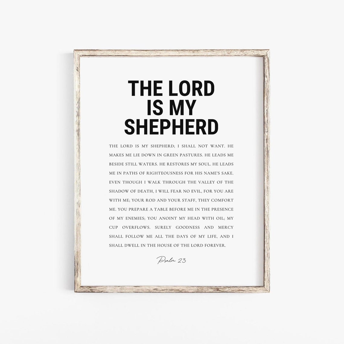 Psalm 23 - Scripture Wall Art