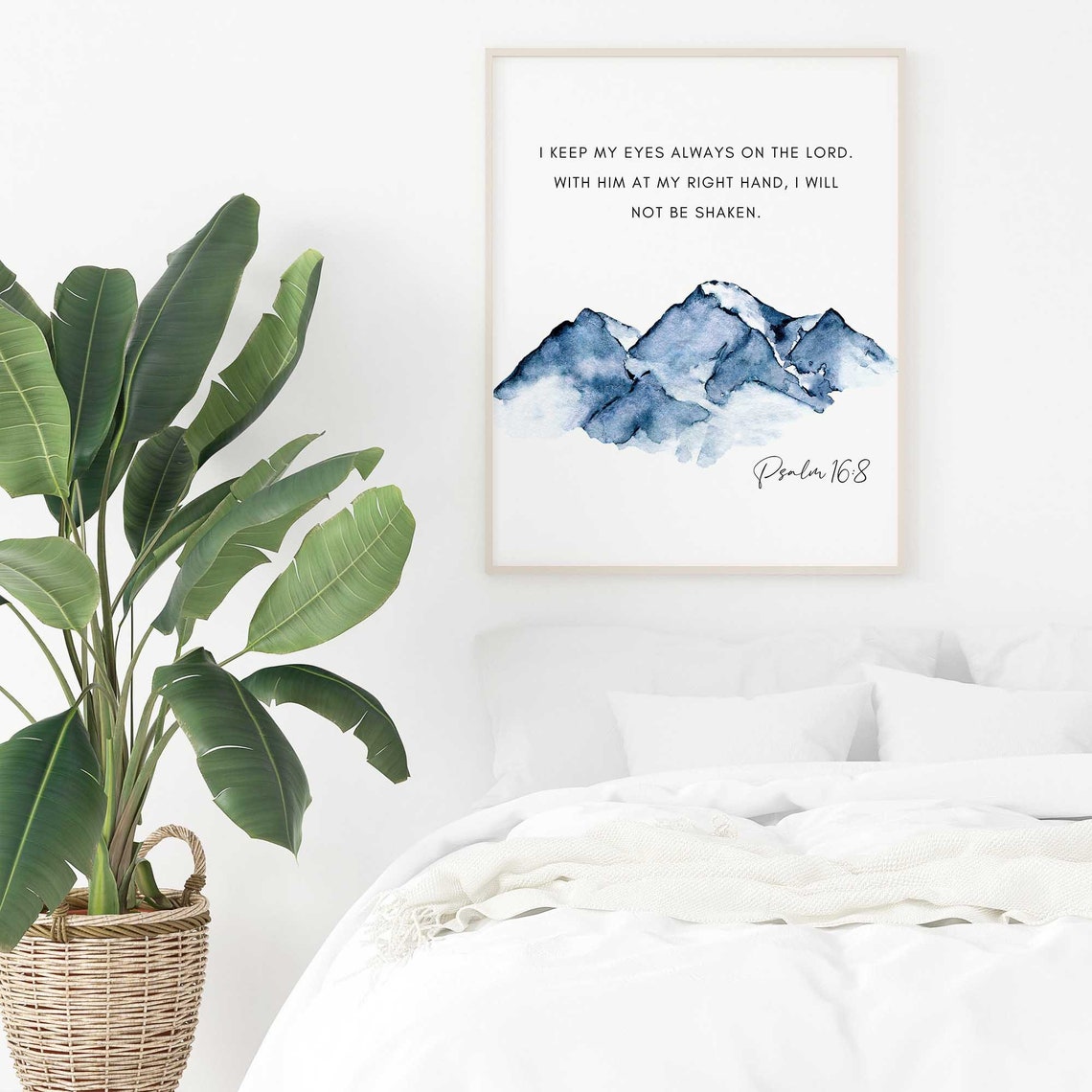 Psalm 168 I Will Not Be Shaken Art Print - Image 2