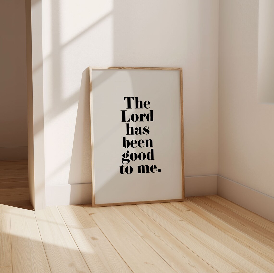 Psalm 116 7 The Lord Has Been Good To Me Bold Gratitude Poster