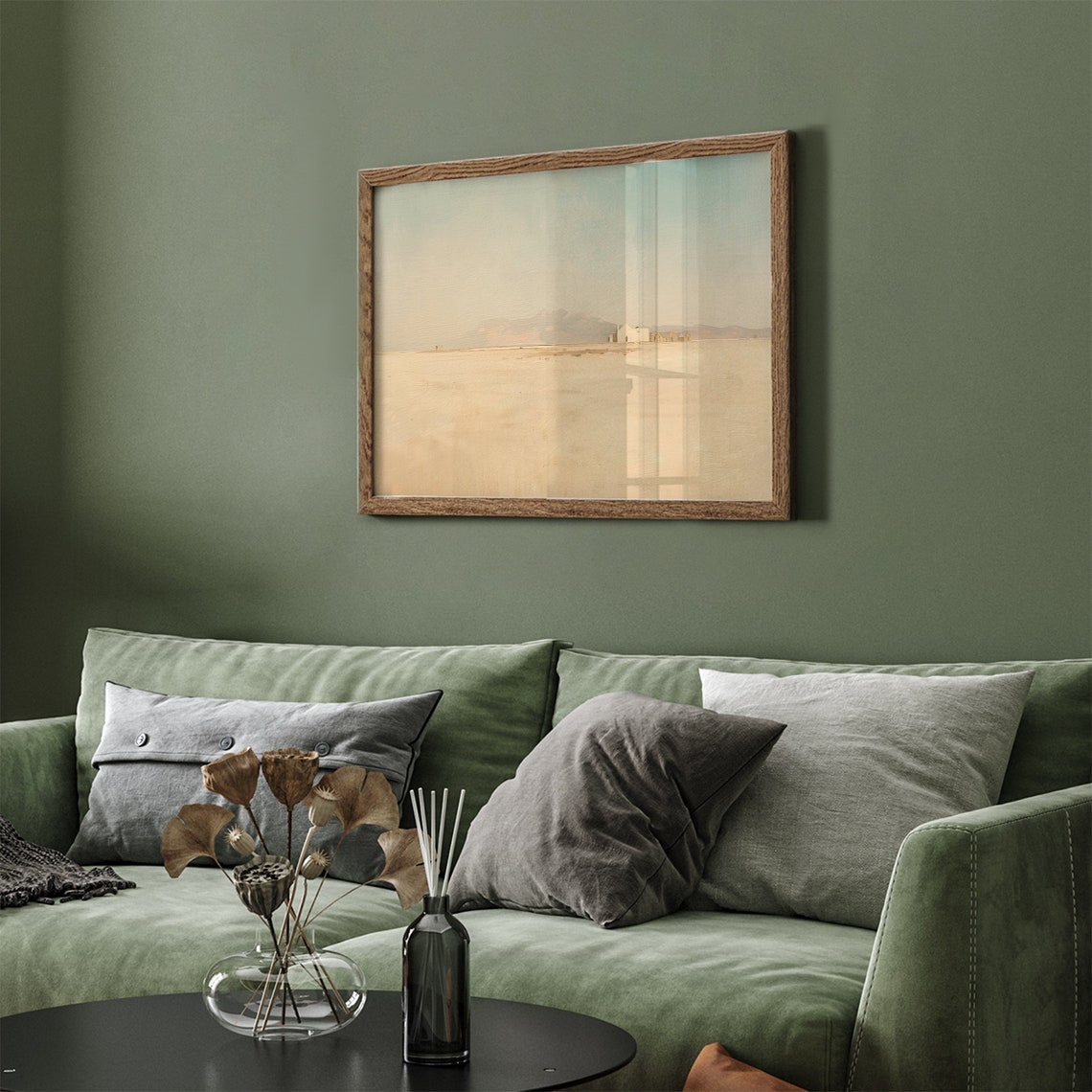 Minimal Desert Landscape Neutral Warm Tones Frame TV Art Print - Image 6