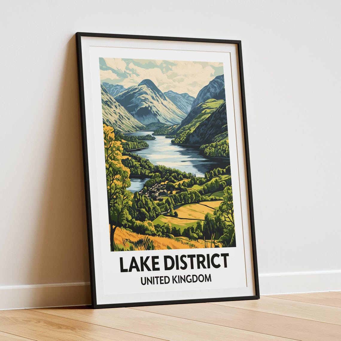 Lake District, British Countryside Travel Poster - Image 4