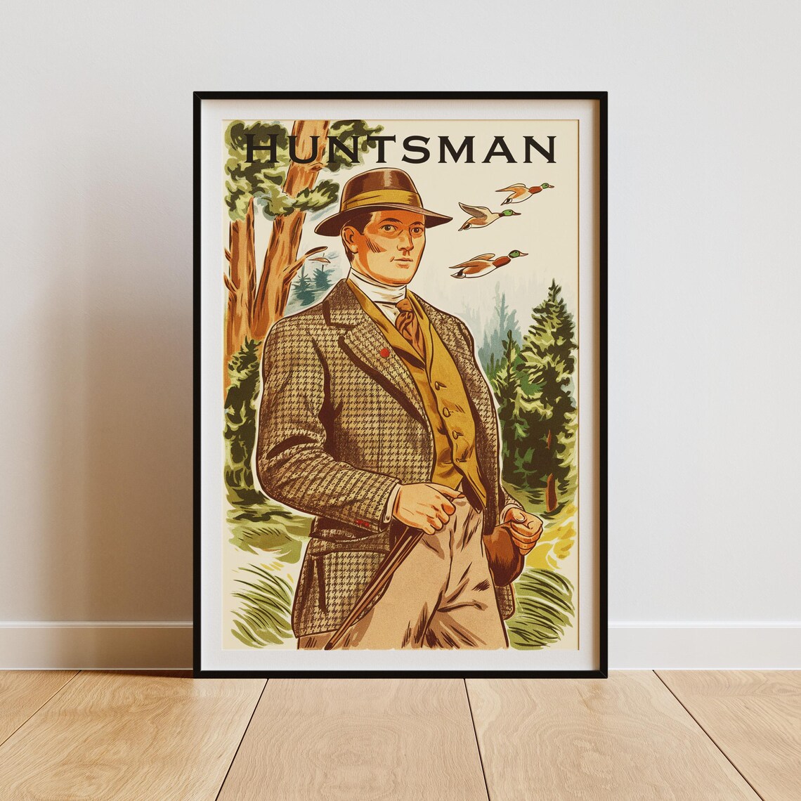 Classic British Hunting Scene - Vintage Poster - Image 2