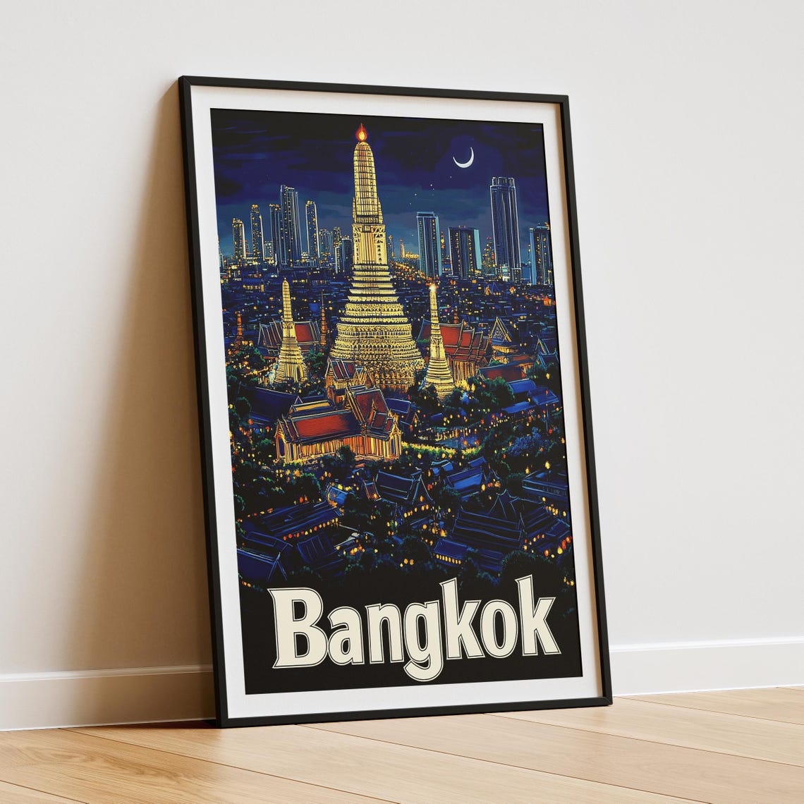 Bangkok City Print, Thailand Travel Poster - Image 4