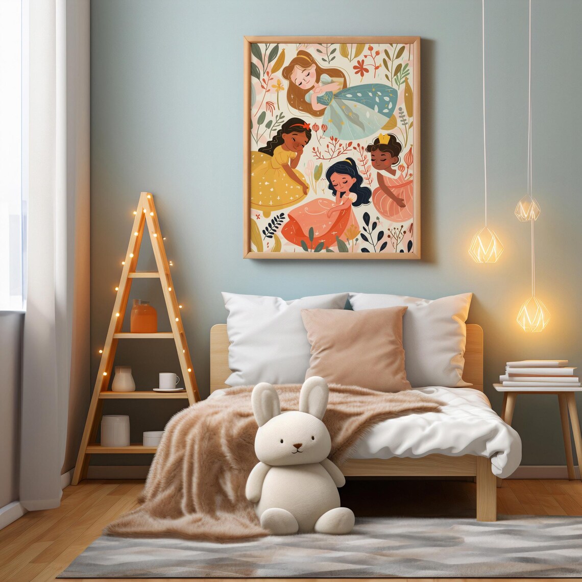Princess Wall Art for Girls Bedroom, Fairytale Decor - Image 2
