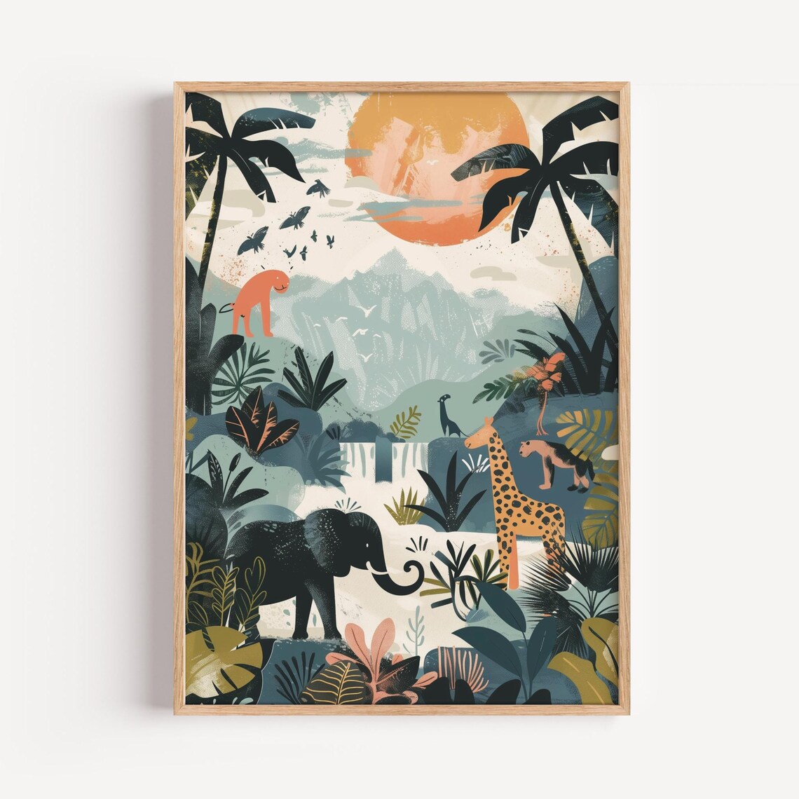 Vintage Animal Poster, Neutral Safari Theme - Image 3