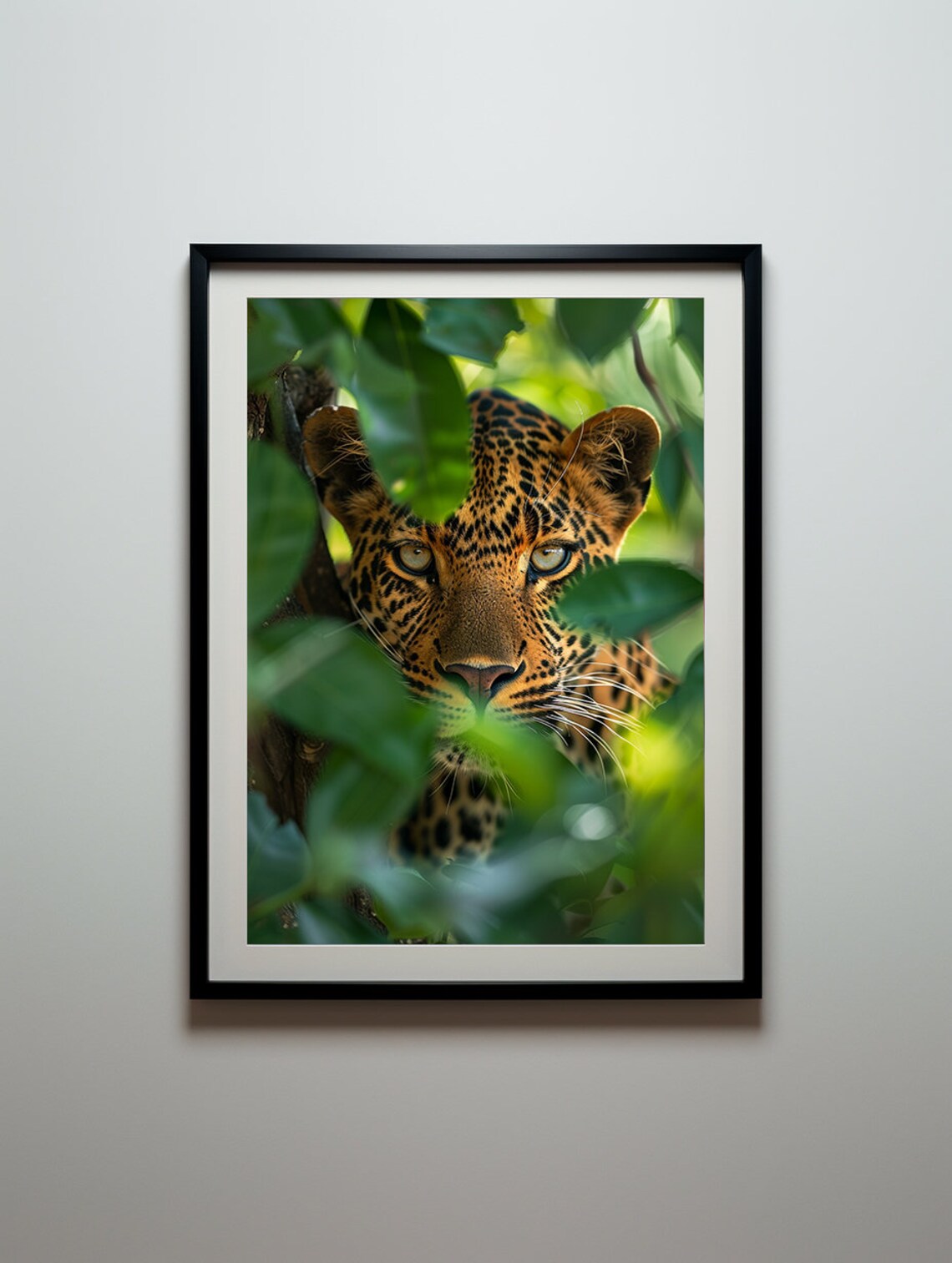 Leopard Print Jungle Cat Art Print, Animal Decor