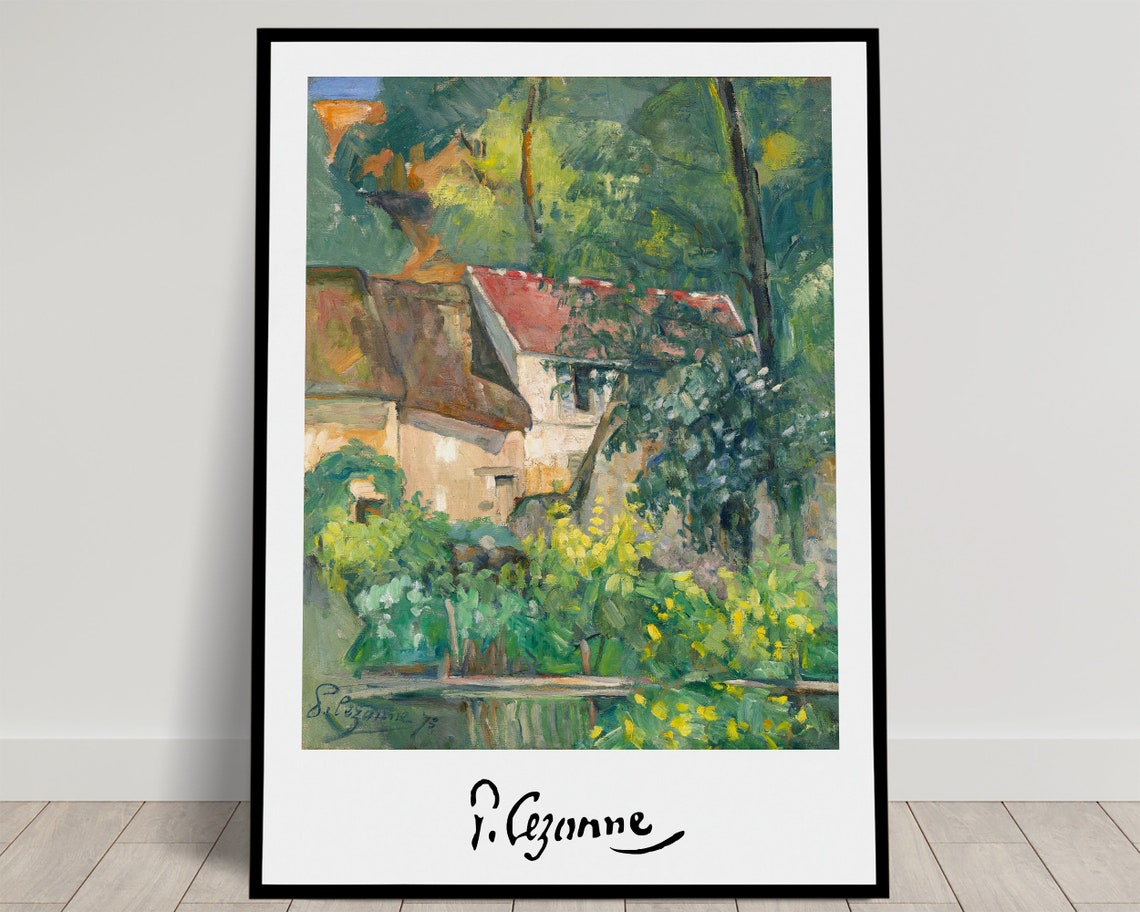 Paul Cezanne La Maison Du Pre Lacroix 1873 Impressionist Art Poster