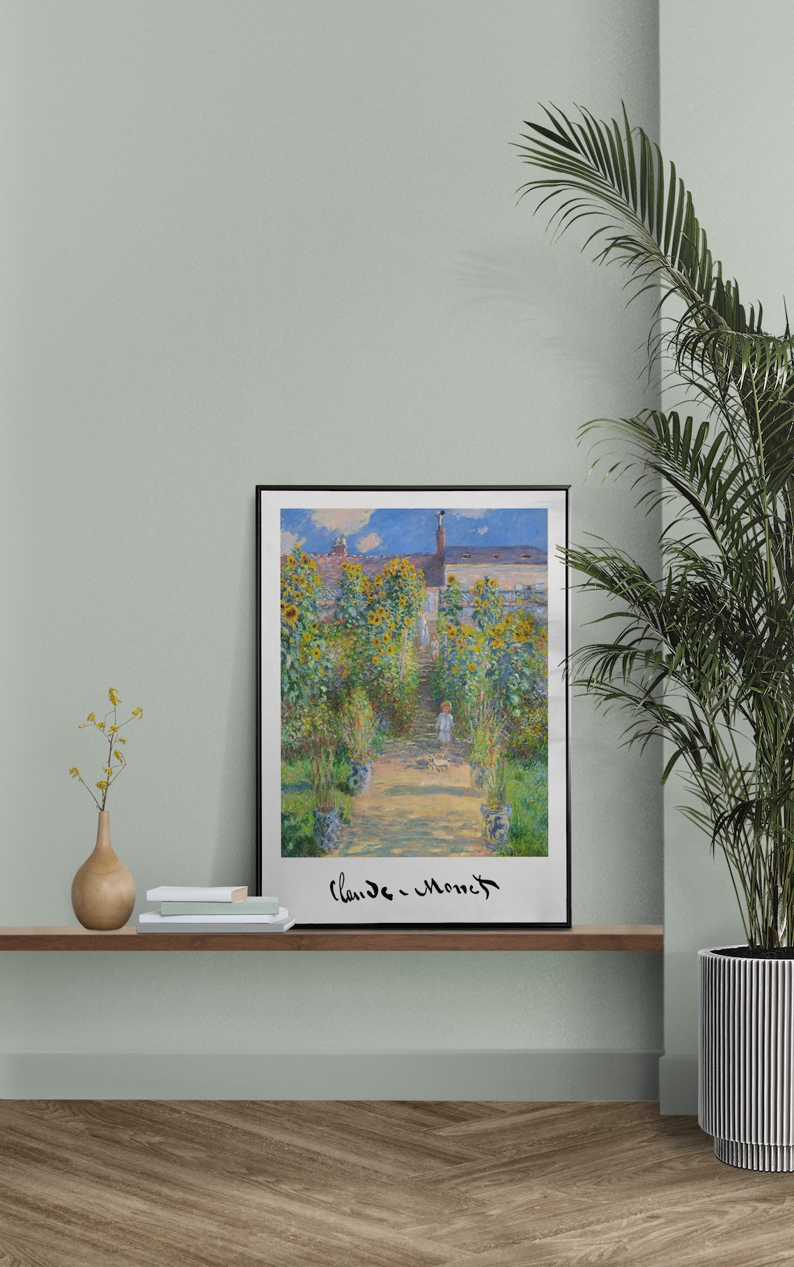 Claude Monet The Artist Garden At Vetheuil Sunflowers Poster - Image 3