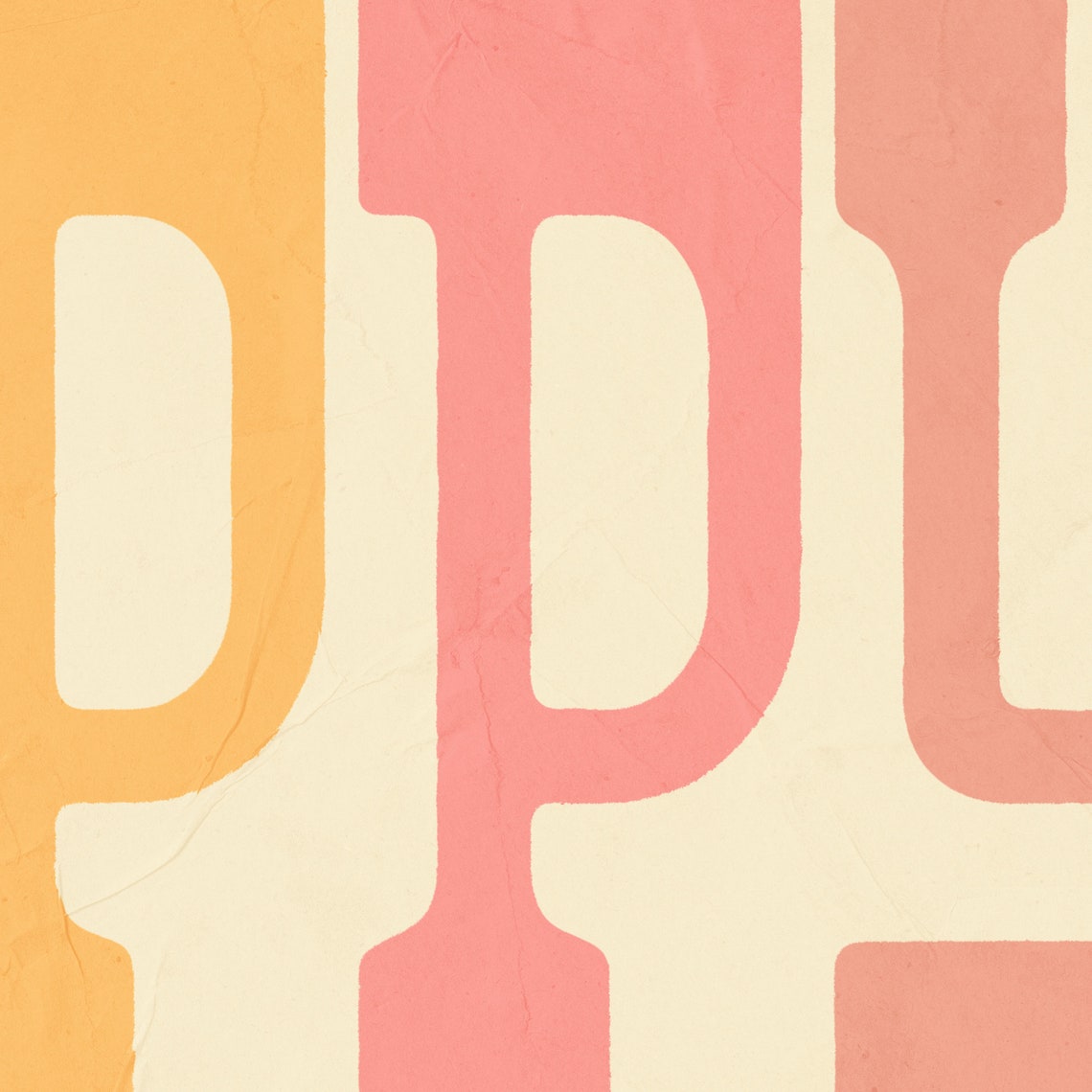 Pastel Rainbow Happy Typography Cheerful Nursery Style Poster - Image 3