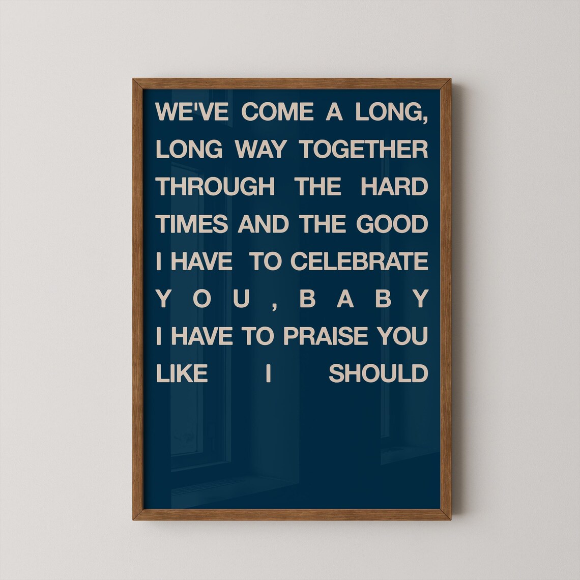Praise You Indie Music Poster, Britpop Room Decor