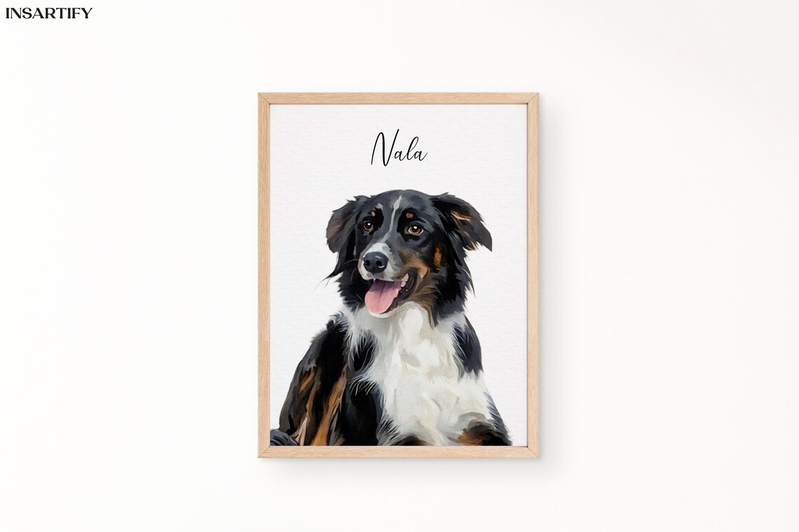 Pet Painting Watercolor Pet Portrait Memorial Gift - Image 4