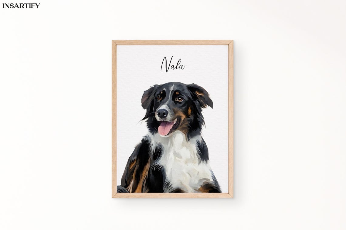 Pet Painting Watercolor Pet Portrait Pet Memorial Gift Dog Painting Pet Loss Gift Cat Art Mothers Day Dog Portraits From Photos - Image 4