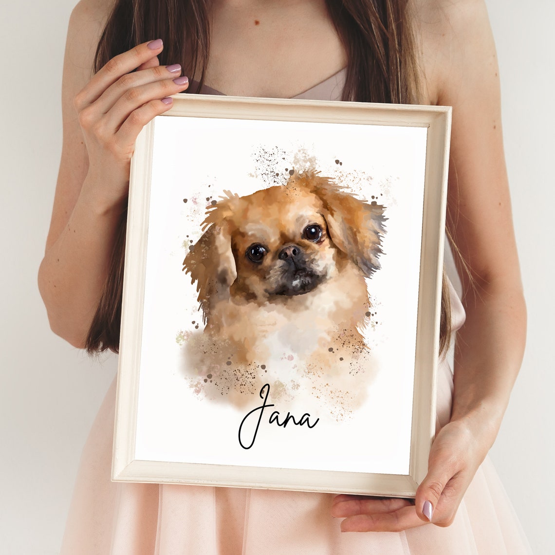 Watercolor Pet Portrait From Photo Dog Painting Pet Painting Gift Pet Memorial Birthday Dog Watercolor Animal Portrait