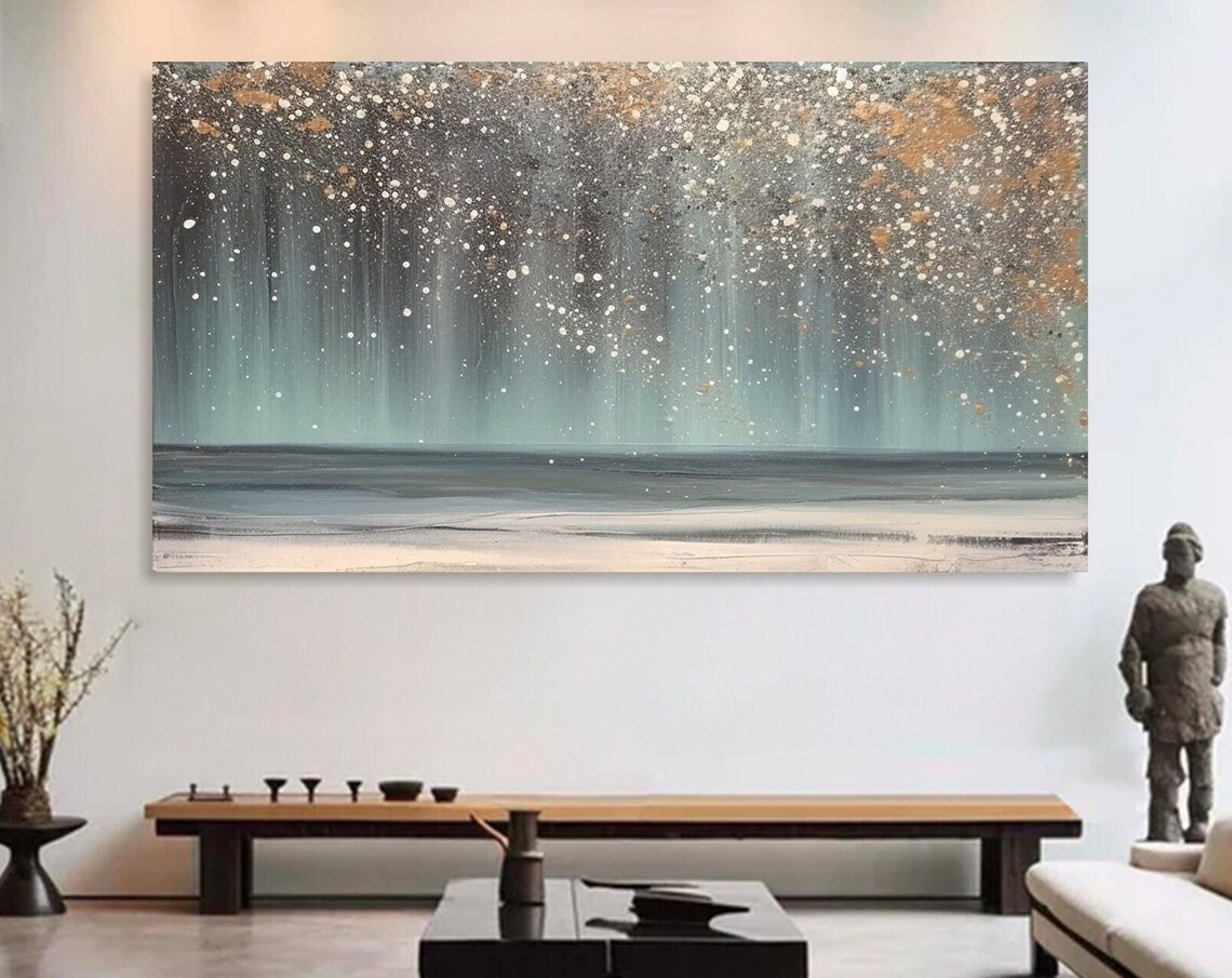 Abstract Boho Landscape Living Room Wall Art Print