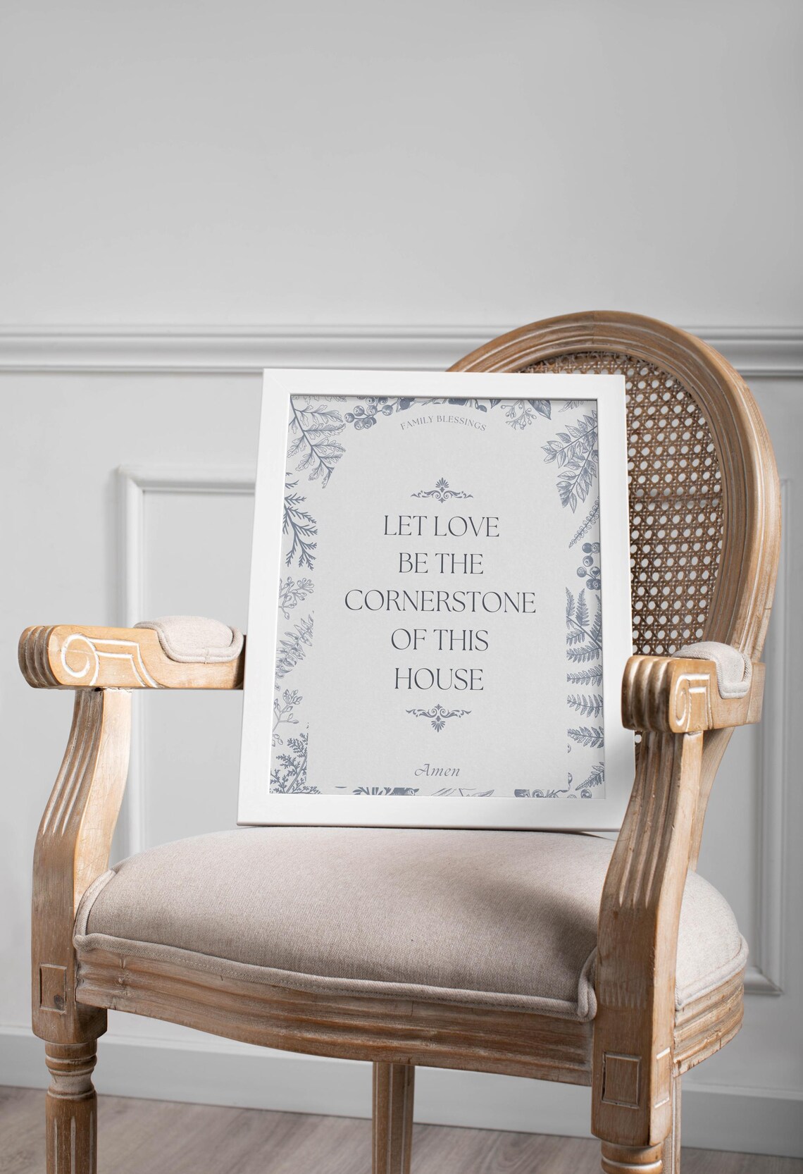 Family Blessing Let Love Be The Cornerstone Of This House Poster - Image 2