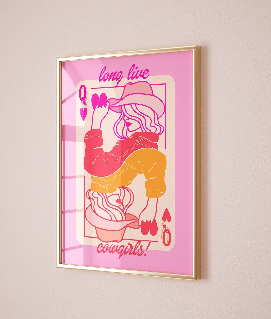 Long Live Cowgirls Maximalist Wall Art Print