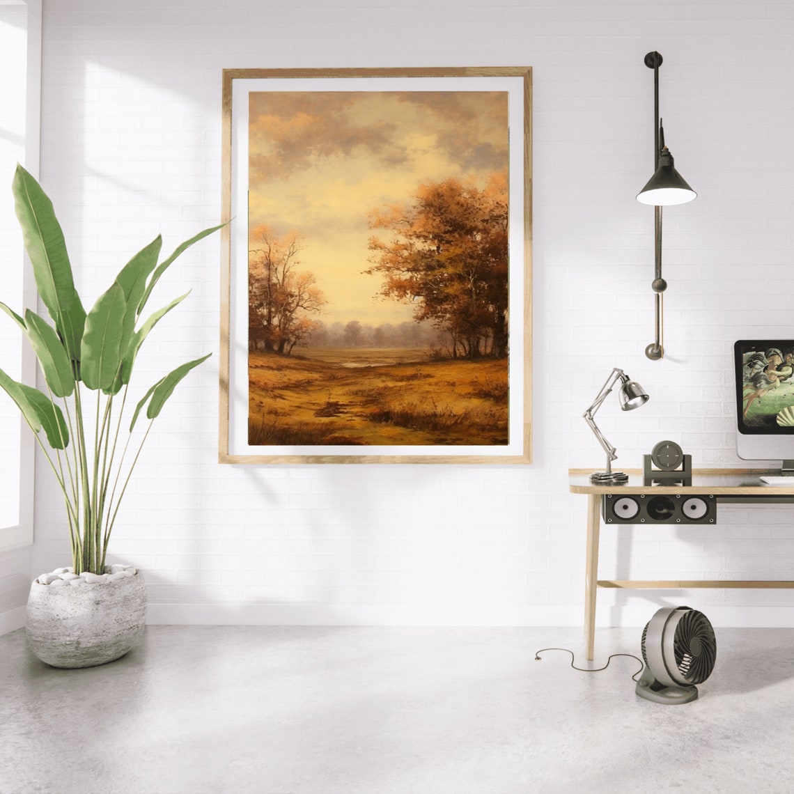 Vintage Autumn Landscape Fall Forest Poster Rustic Fall Decor Moody Landscape Wall Art Autumn 167 - Image 5