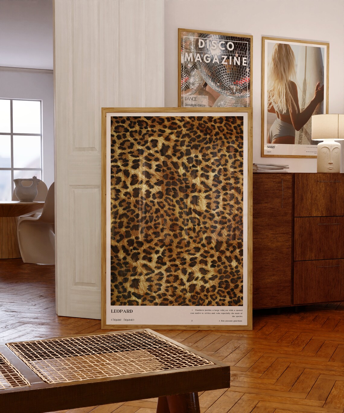 Leopard Definition Poster, Bedroom Wall Decor - Image 2
