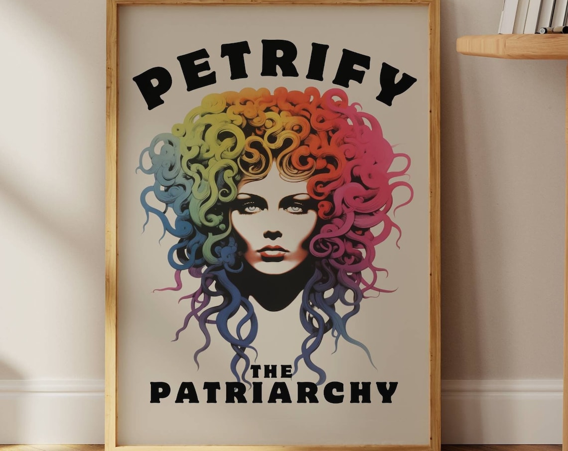 Medusa Feminist Art Print, Smash the Patriarchy - Image 4
