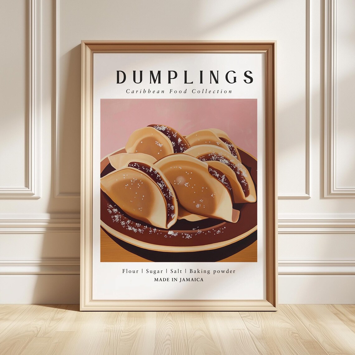Fried Jamaican Dumplings Caribbean Food Collection Kitchen Poster