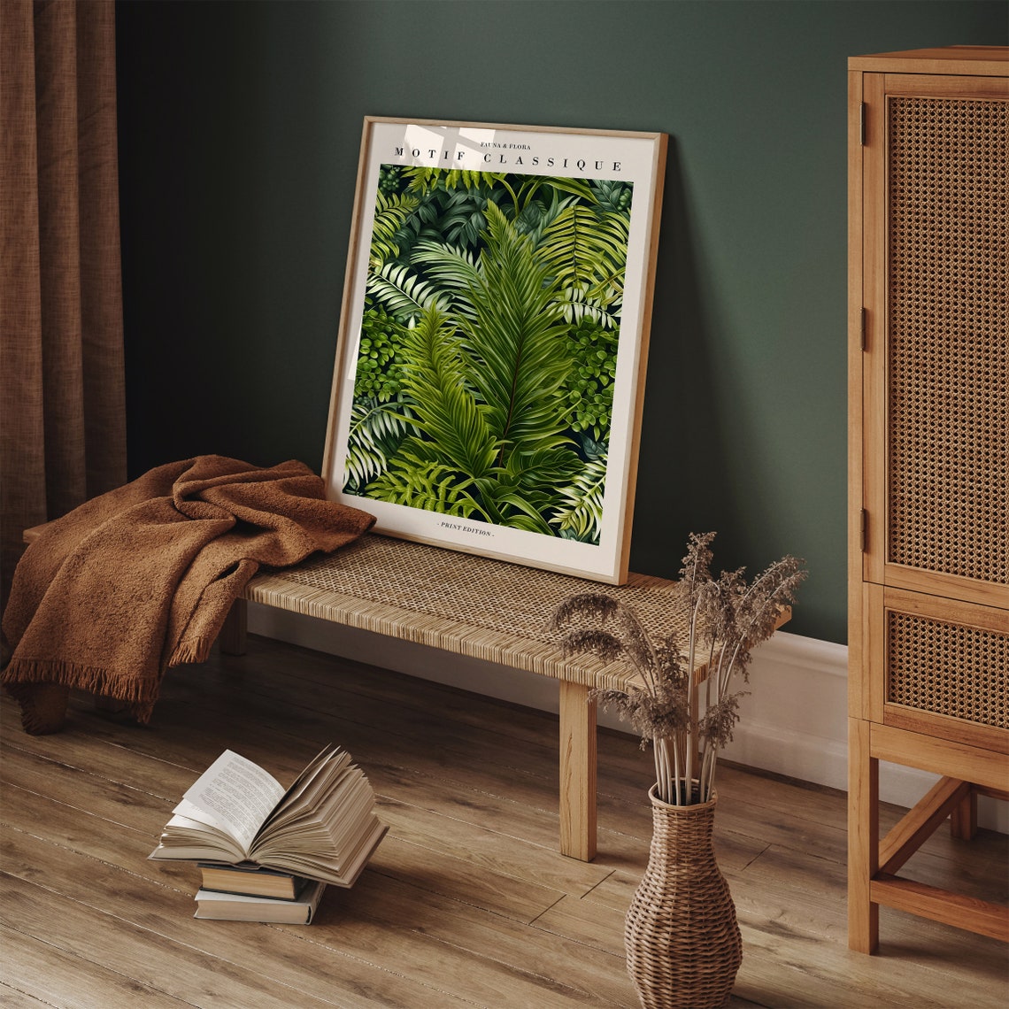 Fauna Flora Motif Classique Green Fern Foliage Edition Poster - Image 3
