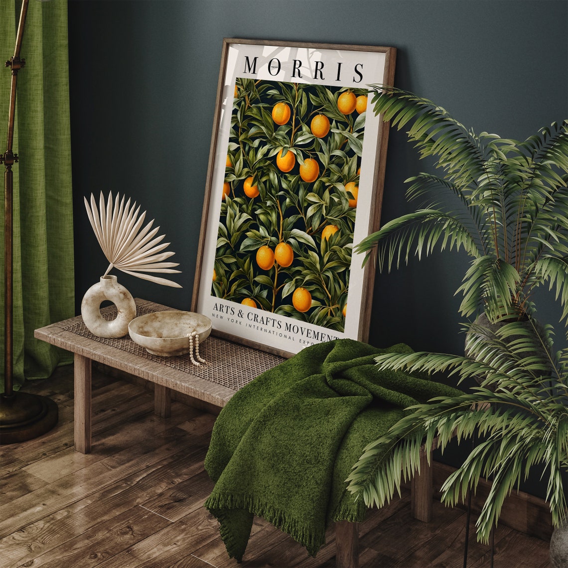 Vintage Botanical William Morris Arts and Crafts Orange Tree Poster - Image 5