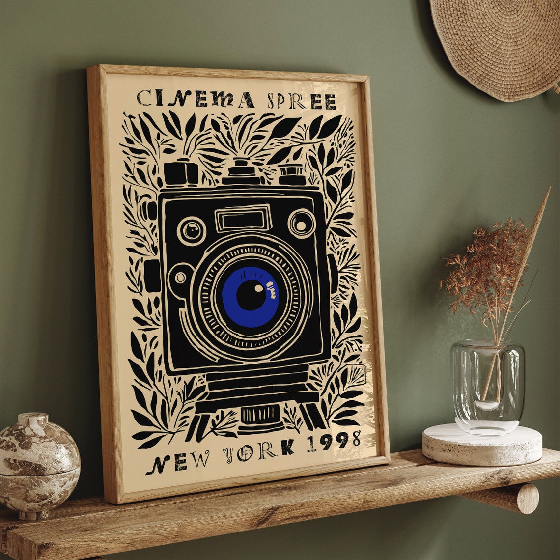 Vintage Cinema Spree New York 1998 Poster Retro Camera Art Print Classic Film Photography Wall Decor Nyc Movie Fest Film Festival Poster - Image 4