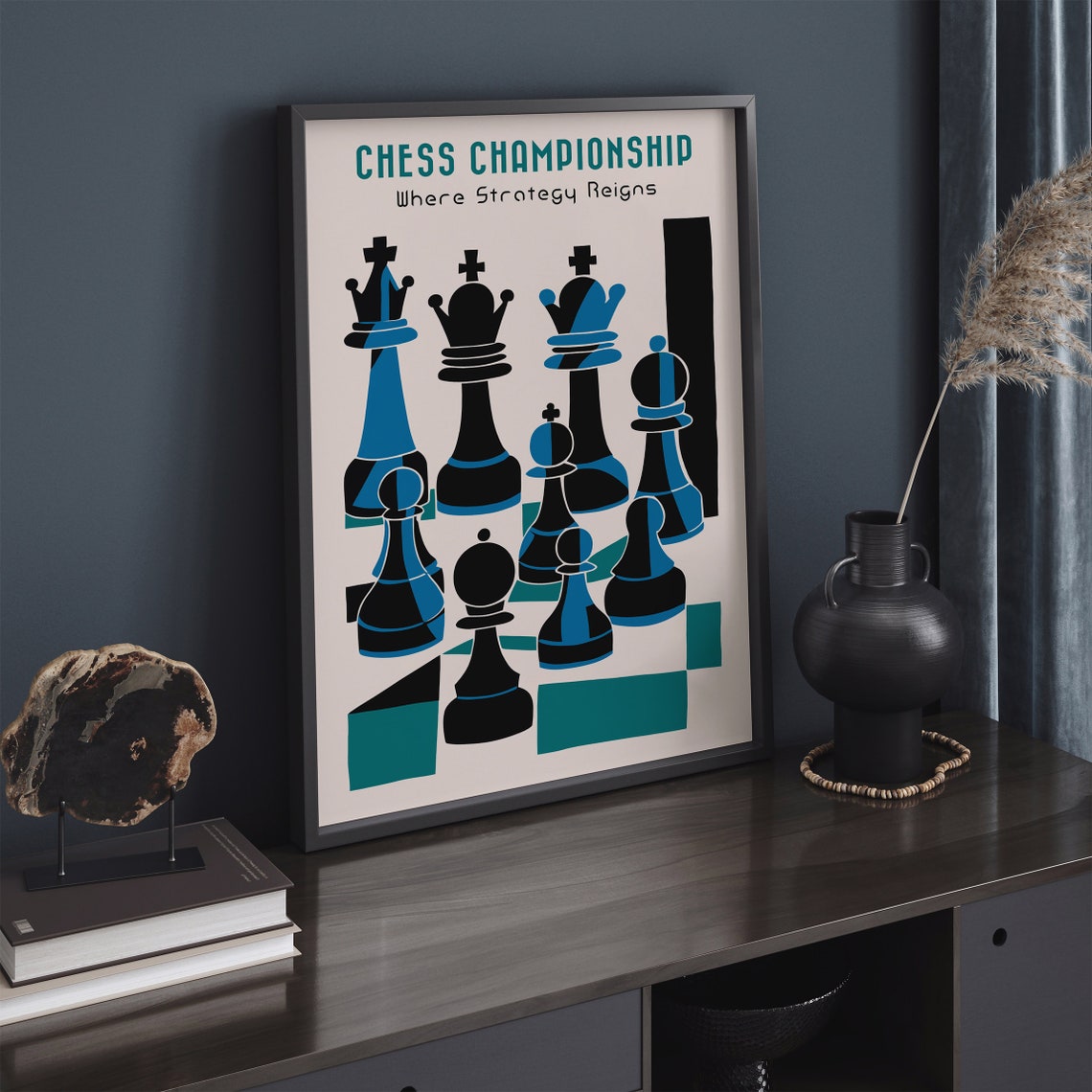 Chess Championship Modern Pieces Where Strategy Reigns Poster - Image 6