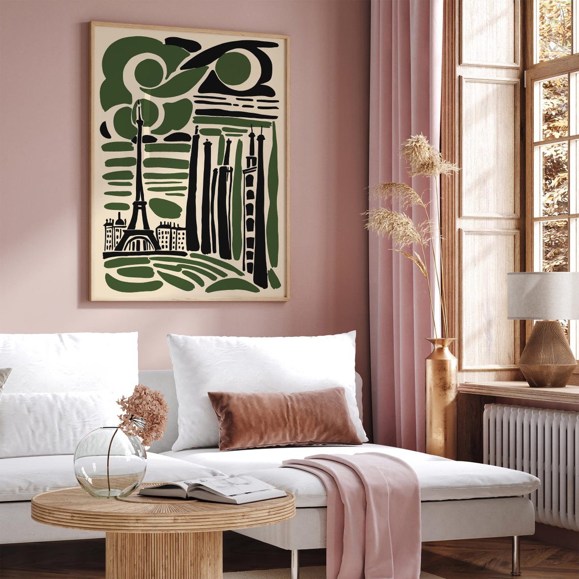 Paris Eiffel Tower Abstract Colorful French Cityscape Art Poster - Image 2