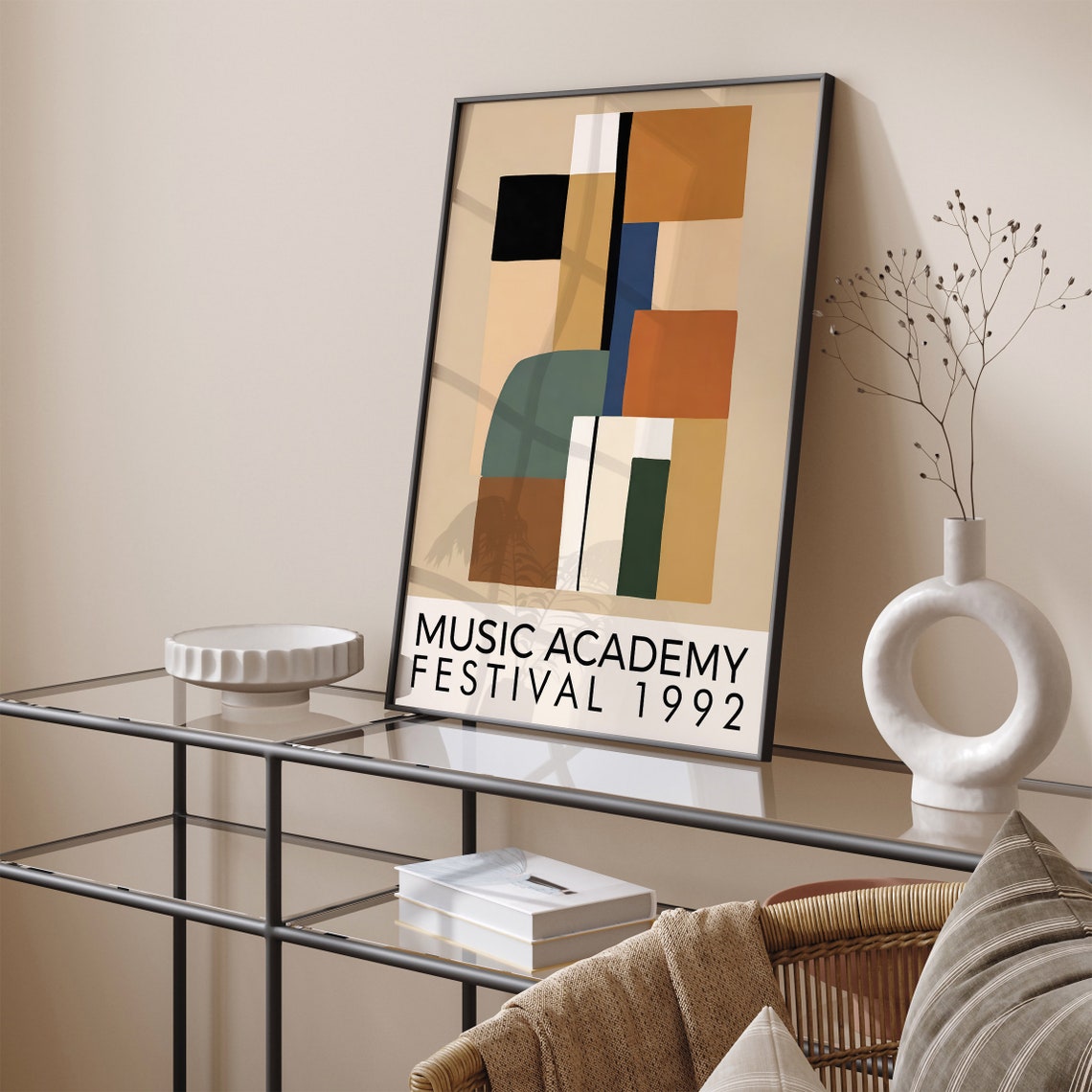 Jazz Music Festival Poster Music Poster Vintage Style Retro Concert Poster Music Art Airbnb Wall Decor Fine Art Neutral Home Decor - Image 2