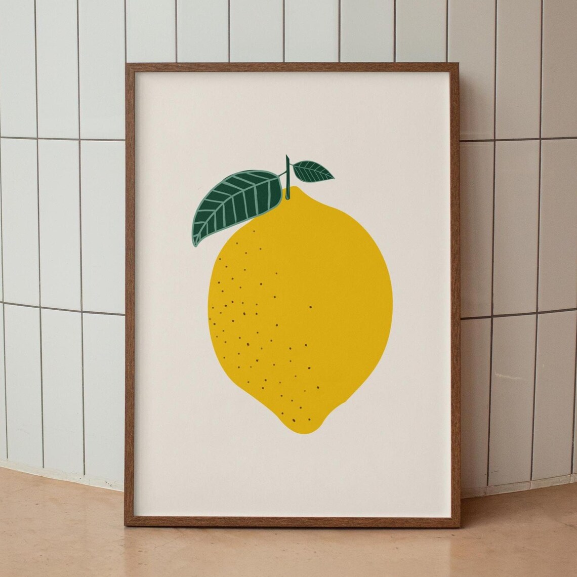 Lemon Print, Kitchen Wall Art Art Print - Image 3