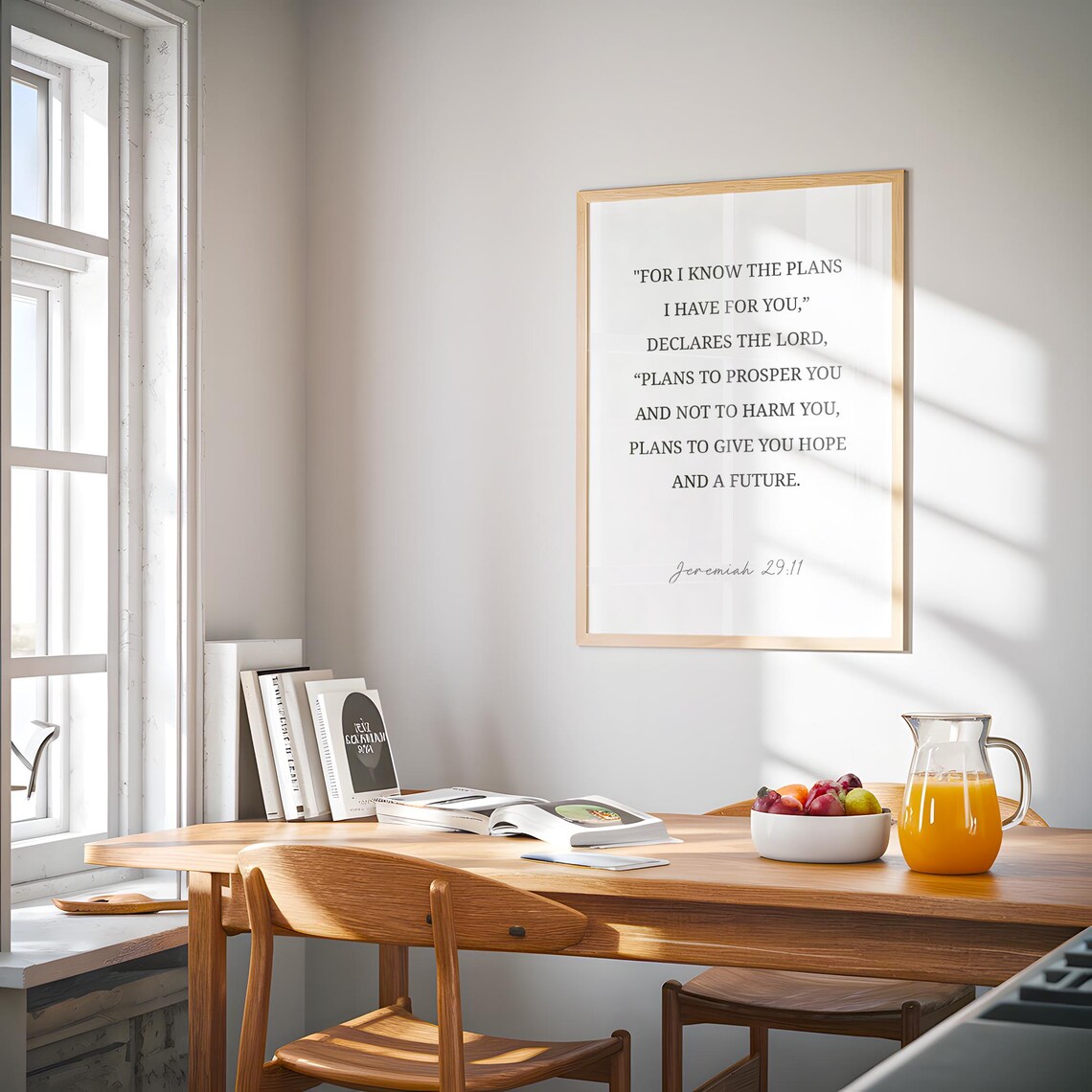 Jeremiah 2911 Wall Art Faith Decor Christian Print Living Room - Image 4
