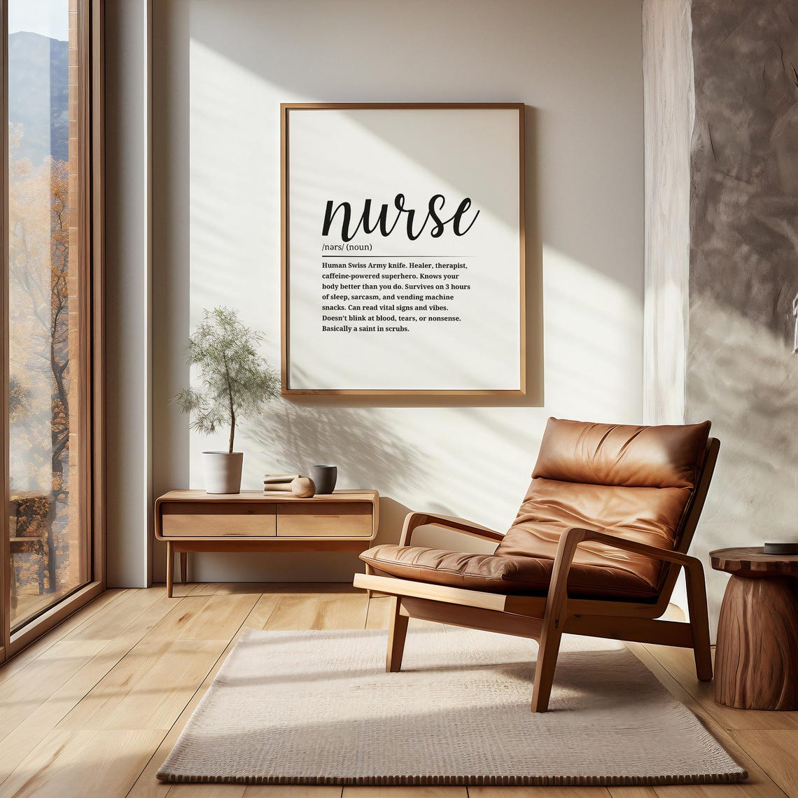 Nurse Definition Poster Wall Art For Healthcare Heroes Gift Her - Image 2