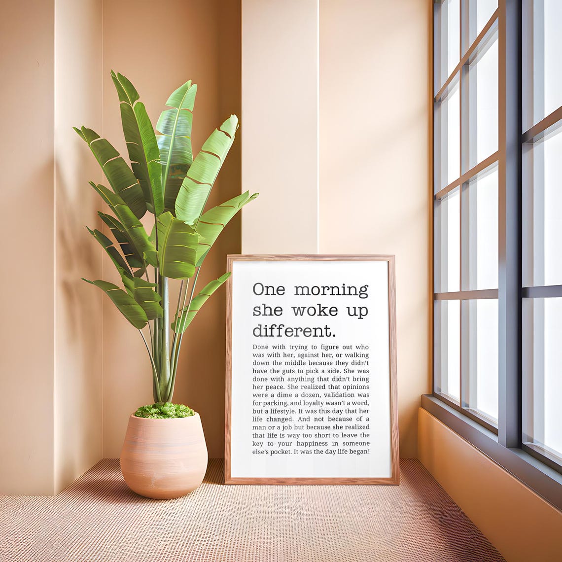 One Morning She Woke Up Different Empowerment Print - Image 4