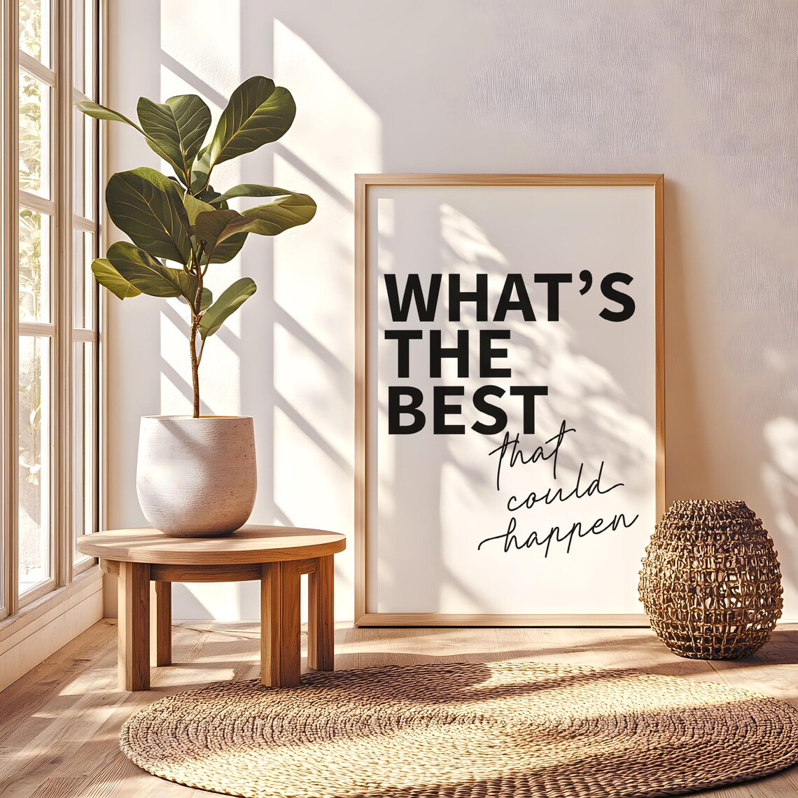 Whats The Best That Could Happen, Typography Art