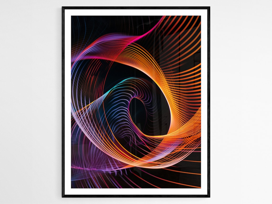 Abstract Geometric Pattern, Office Decor Gift