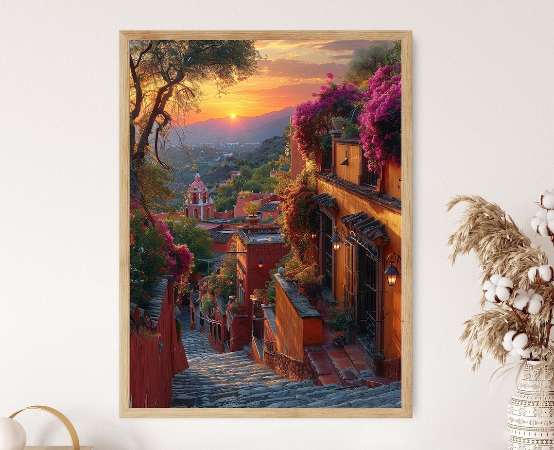 San Miguel De Allende Sunset Poster, Mexican Countryside