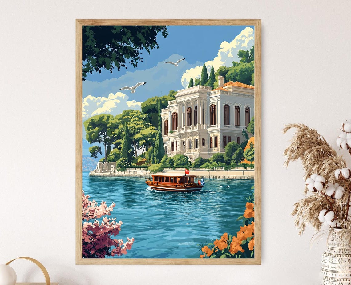 Beylerbeyi Palace Art Print Bosphorus View Ottoman Summer Residence