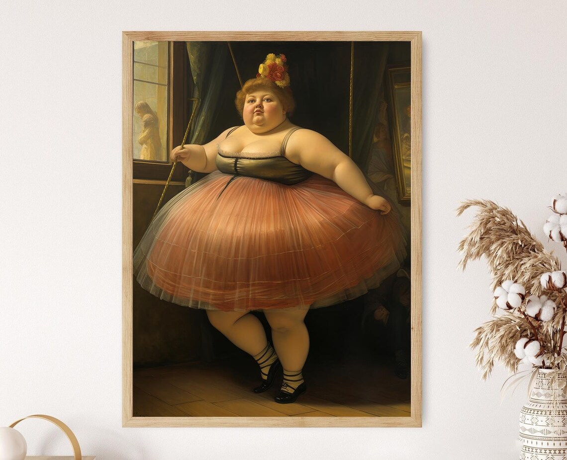 Ballet Serenity Humorous Body-Positive Art Print