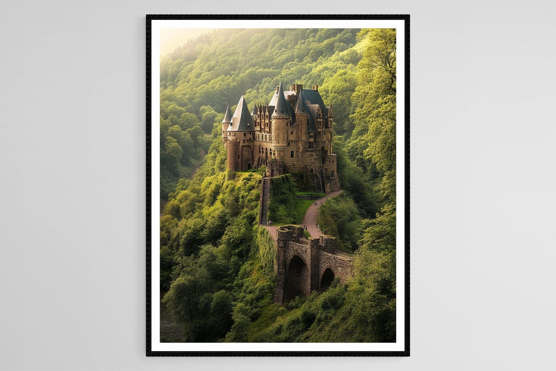 Eltz Castle Art Print Germany Eifel Mountains Medieval Architecture