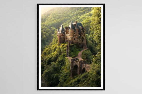 Eltz Castle Art Print Germany Eifel Mountains Medieval Architecture