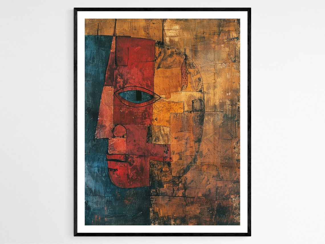 Expressionist Paul Klee Poster Bold Colorful Wall Art Creative Studio Decor Unique Graduation Gift